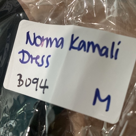 Norma Kamali Tie Waist Little Black Dress Size Medium Cocktail Revolve Jersey - Picture 15 of 15